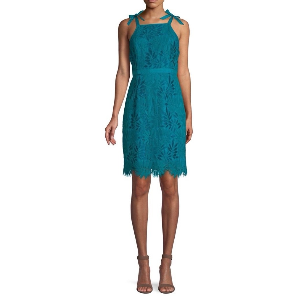 Lilly Pulitzer Tidal Wave Fern Gallery Lace Kayleigh Shift Cocktail Dress sz 6/M